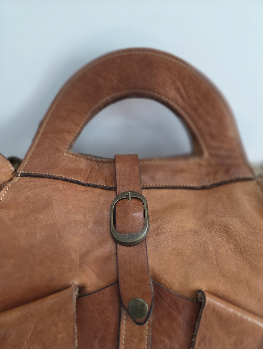 Patricia Nash Milania Convertible Satchel Bag Brown Leather - Picture 2 of 12